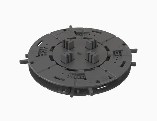 Support pour plancher technique en polypropylène - SpiraPave® SP-T11 12–18 mm - Elmich Pte Ltd - d'extérieur / d'intérieur / réglable