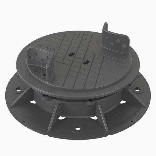Support pour plancher technique en polypropylène - VERSIJACK® VJ-F1 41-54 mm - Elmich Pte Ltd - d'extérieur / d'intérieur / réglable
