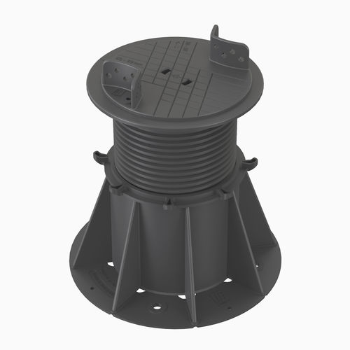 Support pour plancher technique en polypropylène - VERSIJACK® VJ-F4 121-205 mm - Elmich Pte Ltd - d'extérieur / d'intérieur / réglable