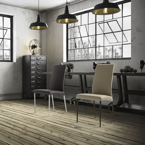 Chaise contemporaine - BOND - ZAMAGNA ITALIA - d'intérieur / en tissu / en simili cuir