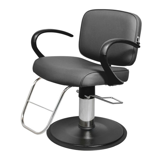 Fauteuil de coiffure contemporain - W-64 - kaemark - en vinyle / avec repose-pieds / avec pompe hydraulique
