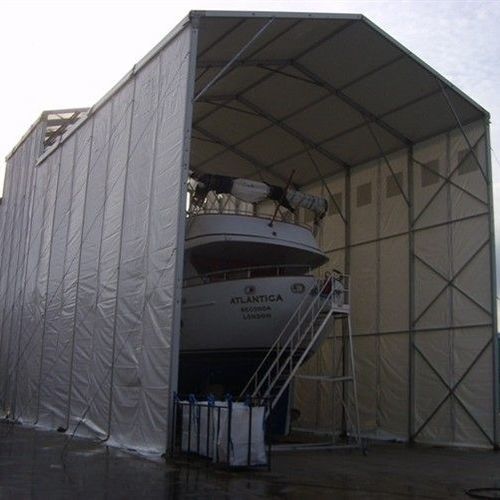 Structure tendue sur ossature métallique - NAUTICA  - AmarantoIdea - pour couverture / pour façade / pour applications industrielles