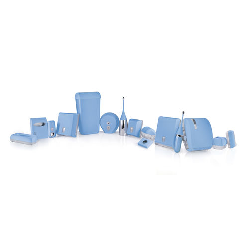 Set de salle de bain en plastique - LINEA COLORED - BLUE - MAR PLAST Group S.p.A. - au sol / mural / en applique