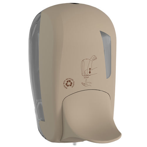 Distributeur de savon professionnel - 943 Sand - MAR PLAST Group S.p.A. - mural / en plastique recyclé / manuel