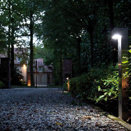 Borne d'éclairage de jardin - SIMPLY90 - pvd concept - contemporaine / en acier / en laiton