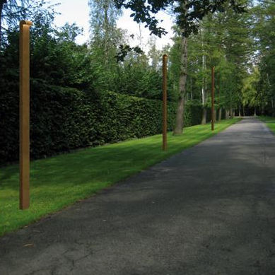 Lampadaire de jardin - SIMPLY90 HIGA - pvd concept - contemporain / en acier / à LED
