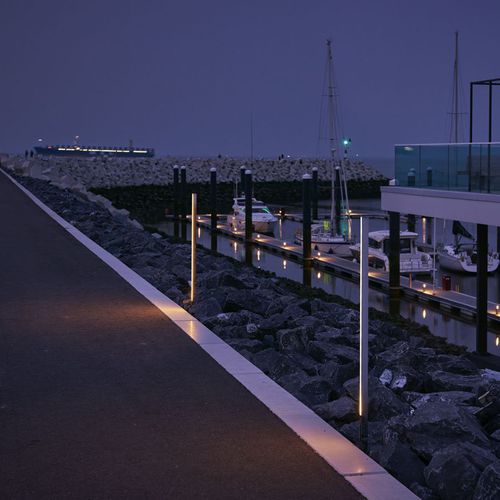 Borne d'éclairage urbaine - MIRROR - pvd concept - contemporaine / en acier inoxydable / à LED