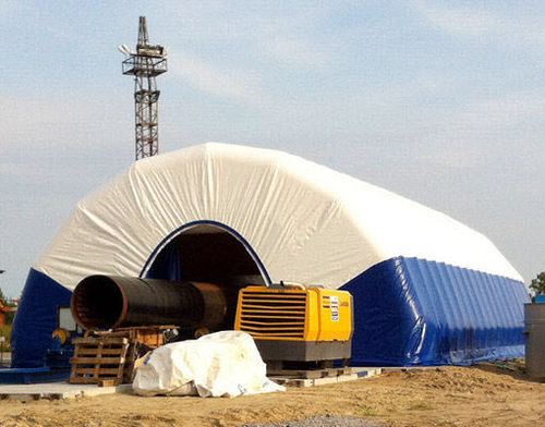 Structure gonflable avec membrane en pvc - Vector Trade UK - pour stockage / à usage industriel