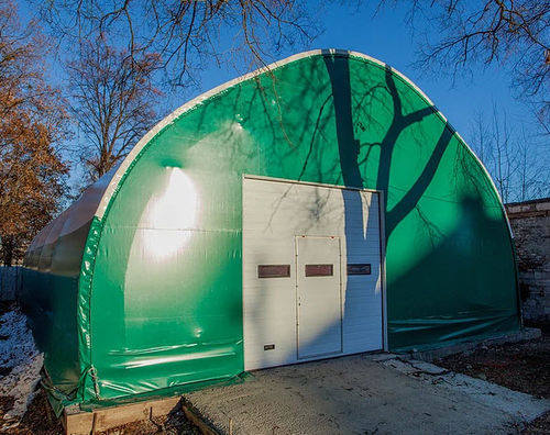 Structure tendue sur ossature métallique - Vector Trade UK - à arche / pour couverture / avec membrane en pvc