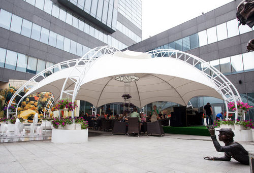 Structure tendue sur ossature métallique - SPIDER - Vector Trade UK - câble-membrane / pour couverture / avec membrane en pvc