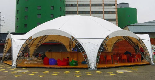 Structure tendue sur ossature métallique - SPIDER - Vector Trade UK - câble-membrane / modulaire / pour couverture