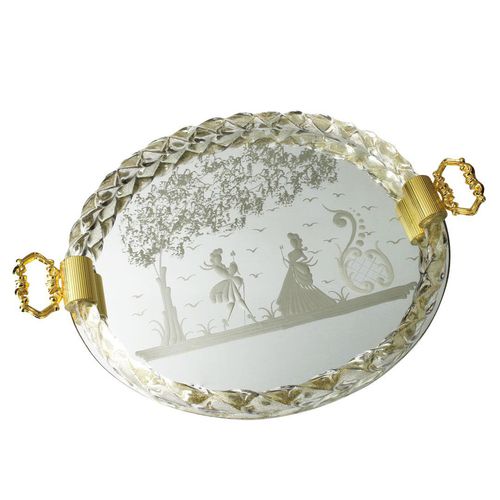 Plateau de service en or - ELISABETTA  - Original Murano Glass s.n.c. - en verre de Murano