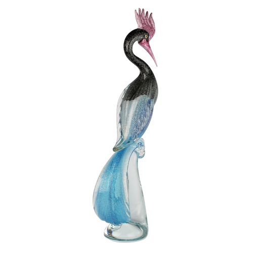 Sculpture en verre de Murano - LIMITED EDITION OF ART : MALE ROYAL HERON - Original Murano Glass s.n.c.