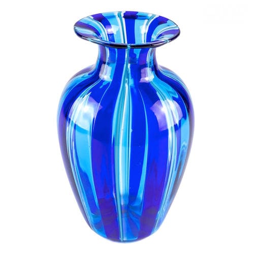 Vase contemporain - FILIGREE COLOURFUL CANNES  - Original Murano Glass s.n.c. - en verre soufflé / en verre de Murano / fait main