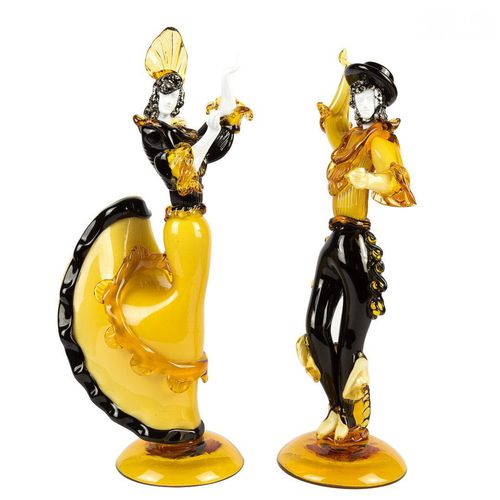 Sculpture en verre de Murano - VENETIAN OLD STYLE GOLDONIANI : FLAMENCO DENCERS - Original Murano Glass s.n.c.