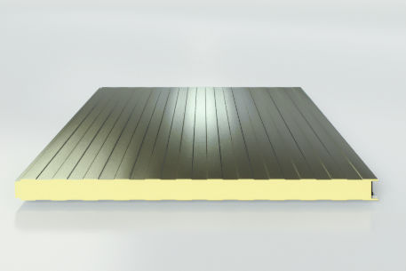 Panneau sandwich pour mur - ISOPARETE FRIGO - ISOBOX FRIGO - ISOCINDU SA DE CV - 2 faces métalliques / âme en polyuréthane PUR / âme en polyisocyanurate PIR