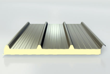 Panneau sandwich pour toiture - ISOCOP 4 - ISOCINDU SA DE CV - 2 faces métalliques / âme en polyuréthane PUR / âme en polyisocyanurate PIR