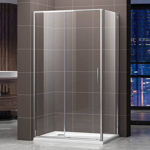 Cabine de douche en verre dépoli - A2731 - Shaoxing Joyful Bathroom Co., Ltd - alliage d'aluminium / à portes coulissantes / d'angle