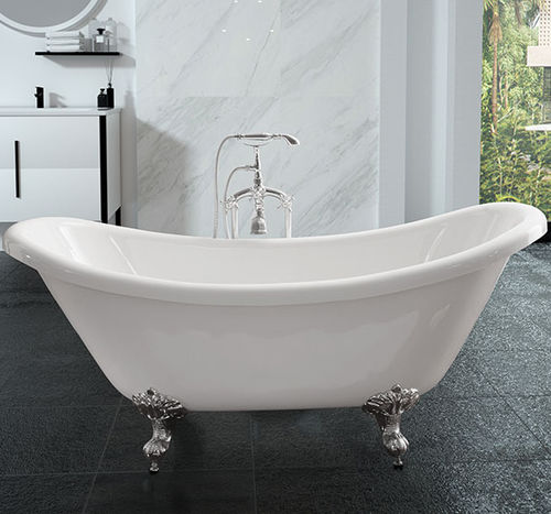 Baignoire ovale - MV006G - Shaoxing Joyful Bathroom Co., Ltd - sur pieds / pour habitat / en acrylique