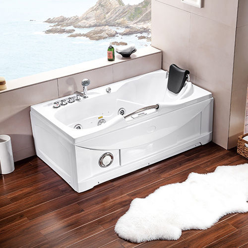 Spa hors-sol - A002 - Shaoxing Joyful Bathroom Co., Ltd - rectangulaire / 2 places / en acrylique