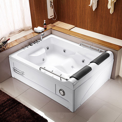 Spa hors-sol - A006 - Shaoxing Joyful Bathroom Co., Ltd - rectangulaire / 2 places / en acrylique