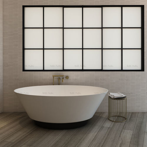 Baignoire ronde - B116W3 - Munk Building Materials Co., Ltd. - à poser / pour habitat / en Solid Surface