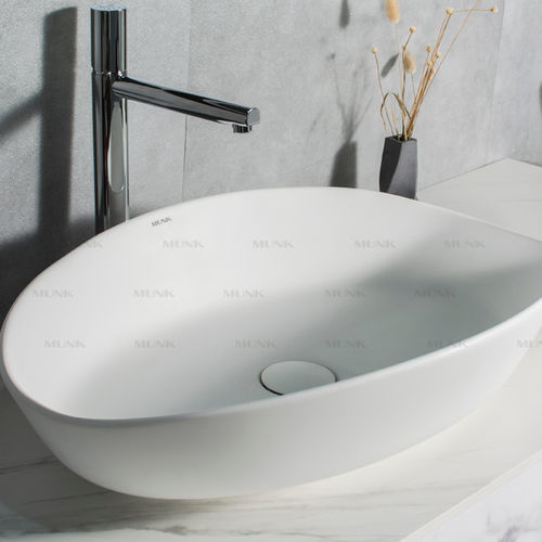 Vasque à poser - P126W3 - Munk Building Materials Co., Ltd. - en acrylique / en Solid Surface / brillante