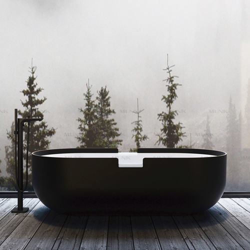 Baignoire ovale - B118W2 - Munk Building Materials Co., Ltd. - en îlot / pour habitat / en Solid Surface