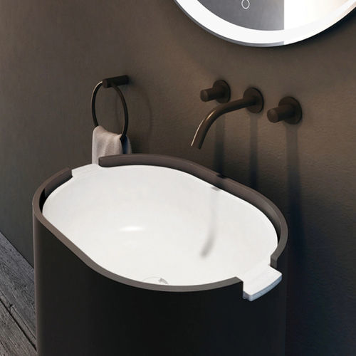 Vasque sur pied - P115W1 - Munk Building Materials Co., Ltd. - en acrylique / en Solid Surface / brillante