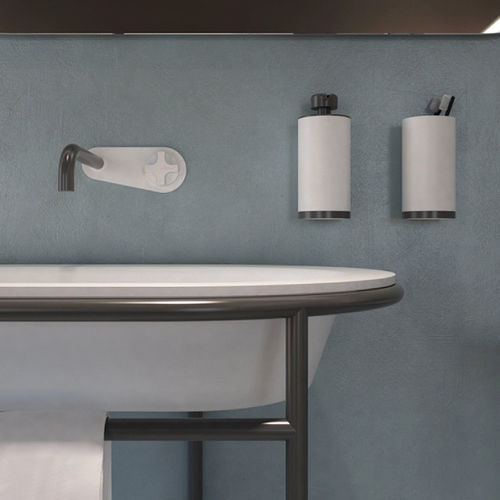 Mitigeur de vasque - 94W258 - Munk Building Materials Co., Ltd. - mural / en laiton / en Solid Surface