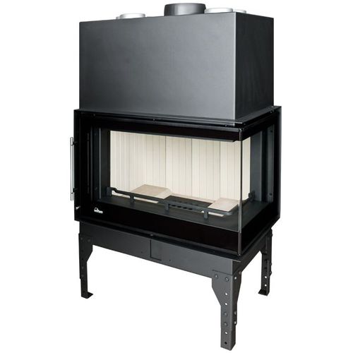 Insert de cheminée d'angle - UNIFLAM 760 EVO PBS - Parkanex Sp. z o.o. - à bois