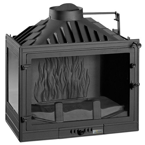 Insert de cheminée d'angle - UNIFLAM 700 STANDARD LEFT (AIR SUPPLY) - Parkanex Sp. z o.o. - à bois