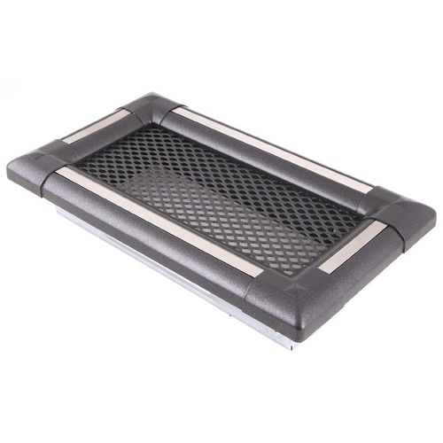 Grille de ventilation en acier - EXCLUSIVE GRAPHITE-INOX - Parkanex Sp. z o.o. - rectangulaire / carrée / pour le soufflage et la reprise d'air
