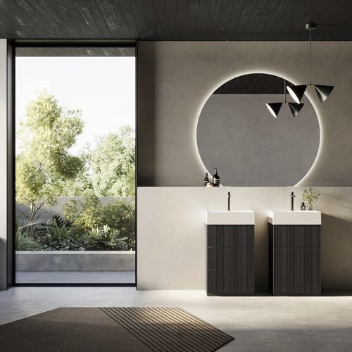 Meuble vasque double - VERTIGO EVOLUTION VE15 - PUNTOTRE - à poser / en frêne / contemporain