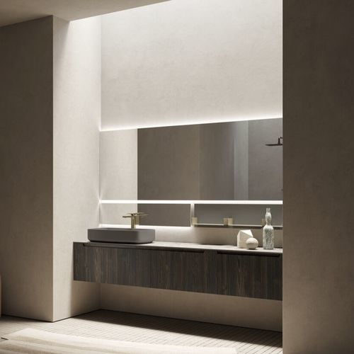 Meuble vasque suspendu - VERTIGO EVOLUTION VE07 - PUNTOTRE - en polymère / contemporain / sans porte