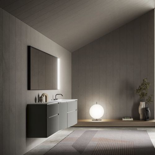 Meuble vasque suspendu - VERTIGO EVOLUTION VE13 - PUNTOTRE - en polymère / contemporain / sans porte