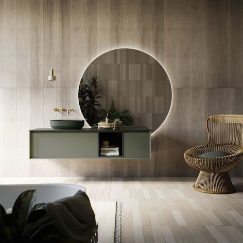 Meuble vasque suspendu - MODULA SYSTEM 05 - PUNTOTRE - en mélaminé / contemporain / sans porte