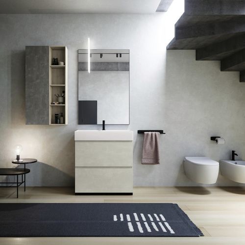 Meuble vasque à poser - COMP.13 - PUNTOTRE - stratifié / contemporain / sans porte