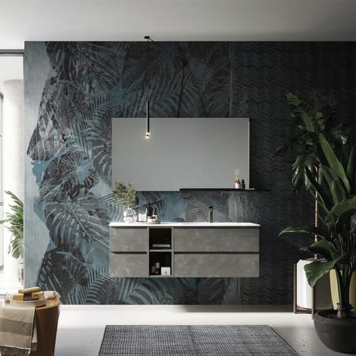 Meuble vasque suspendu - COMP.14 - PUNTOTRE - stratifié / contemporain / sans porte
