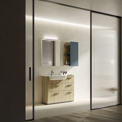 Meuble vasque à poser - COMP.31 - PUNTOTRE - stratifié / contemporain / sans porte