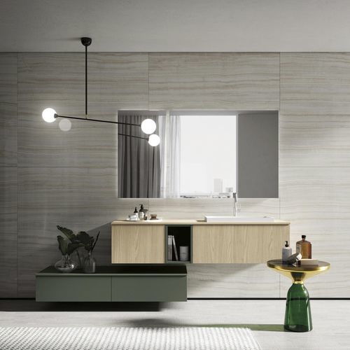 Meuble vasque suspendu - COMP.24 - PUNTOTRE - en matériau laminé / contemporain / sans porte