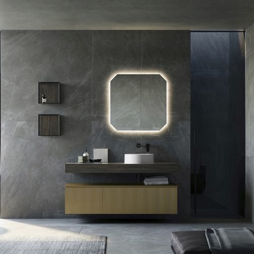 Meuble vasque suspendu - VERTIGO 7 - PUNTOTRE - en polymère / contemporain / sans porte