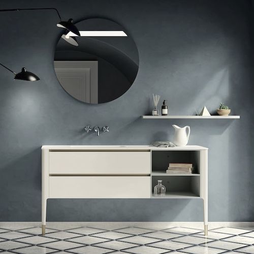 Meuble vasque mural - ART09 - PUNTOTRE - stratifié / contemporain / sans porte