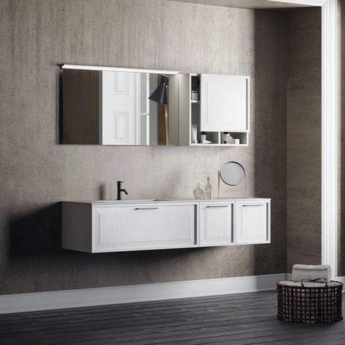 Meuble vasque suspendu - ROMA 9 - PUNTOTRE - en bois / de style / sans porte