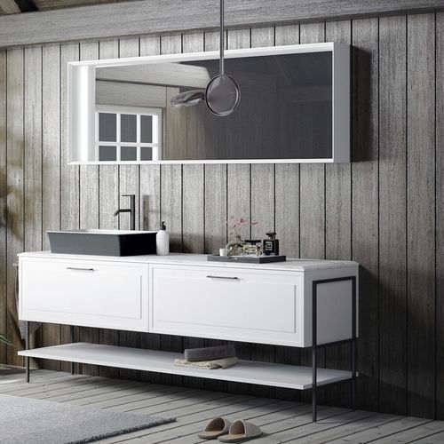 Meuble vasque suspendu - ROMA 1 - PUNTOTRE - en bois / de style / sans porte