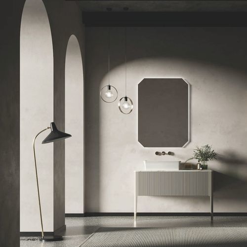 Meuble vasque mural - VERTIGO 12 - PUNTOTRE - en polymère / contemporain / sans porte