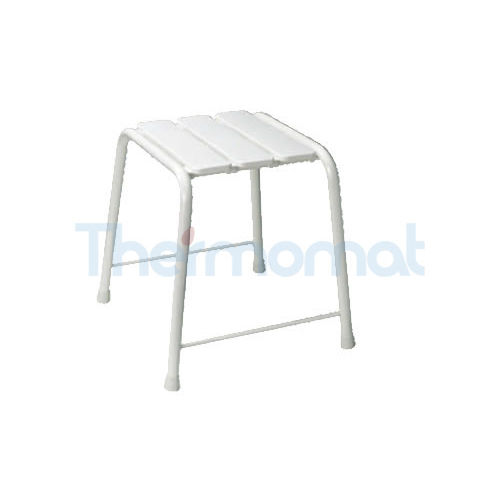 Tabouret de douche avec piètement en acier - SGB - Thermomat S.r.l. - luge / professionnel / blanc