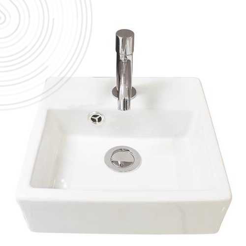 Lave-mains suspendu - 99259 - AYOR BATHROOM - carré / en céramique