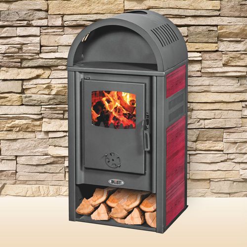 Poêle à bois - VIENNA - Blist d.o.o - 5 kW - 10 kW / au sol / contemporain