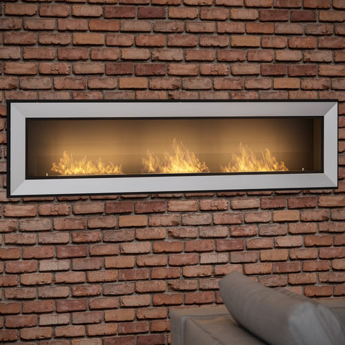 Cheminée au bioéthanol - FRAME 1800 - INFIRE Karol Lipka - encastrable / adossée / simple face